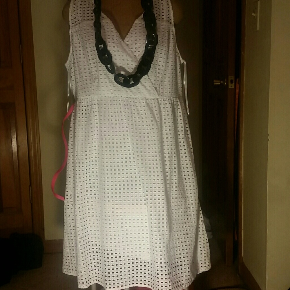 NWT LANE BRYANT WHITE DRESS SIZE 20